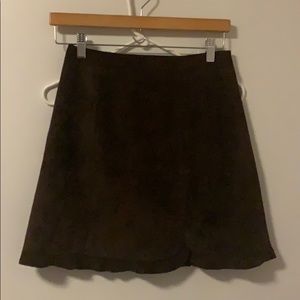 Suede mini skirt, size 4